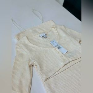 Top shop set of dress and mini cardigan.